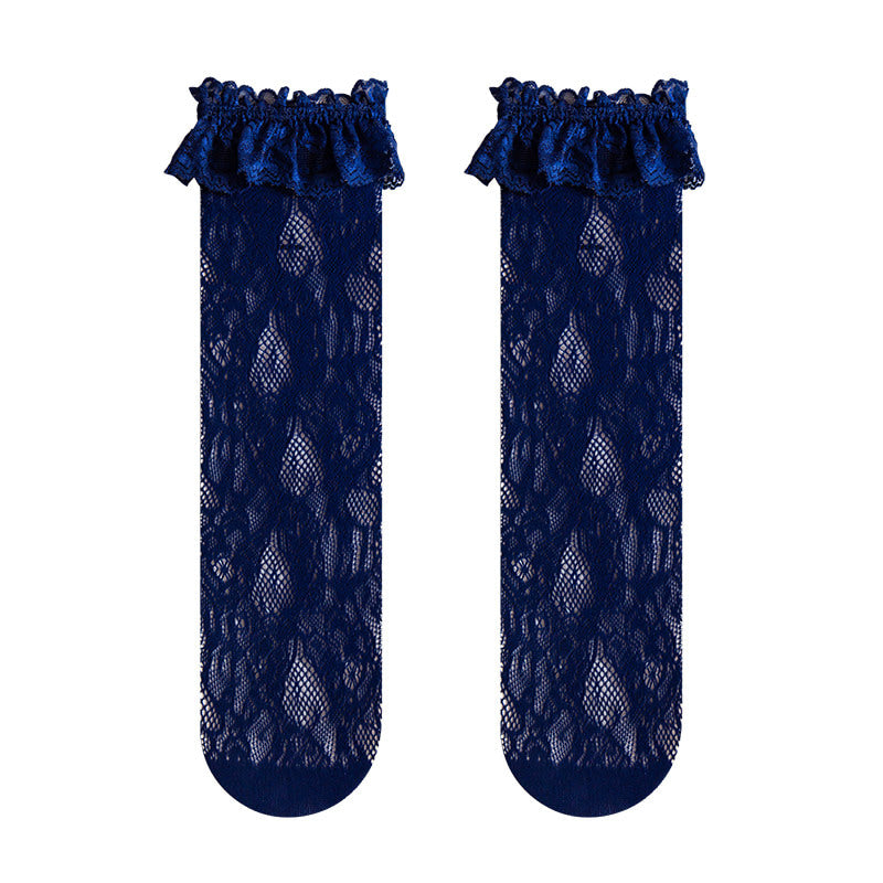 Sock Noble - Lace-trim slouch socks - Socks