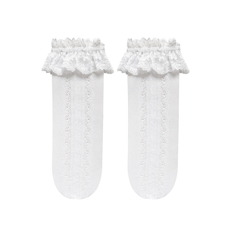 Sock Noble - Lace-trim slouch socks - Socks