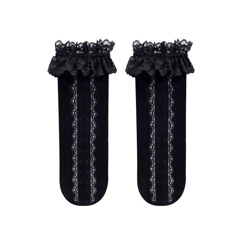 Sock Noble - Lace-trim slouch socks - Socks
