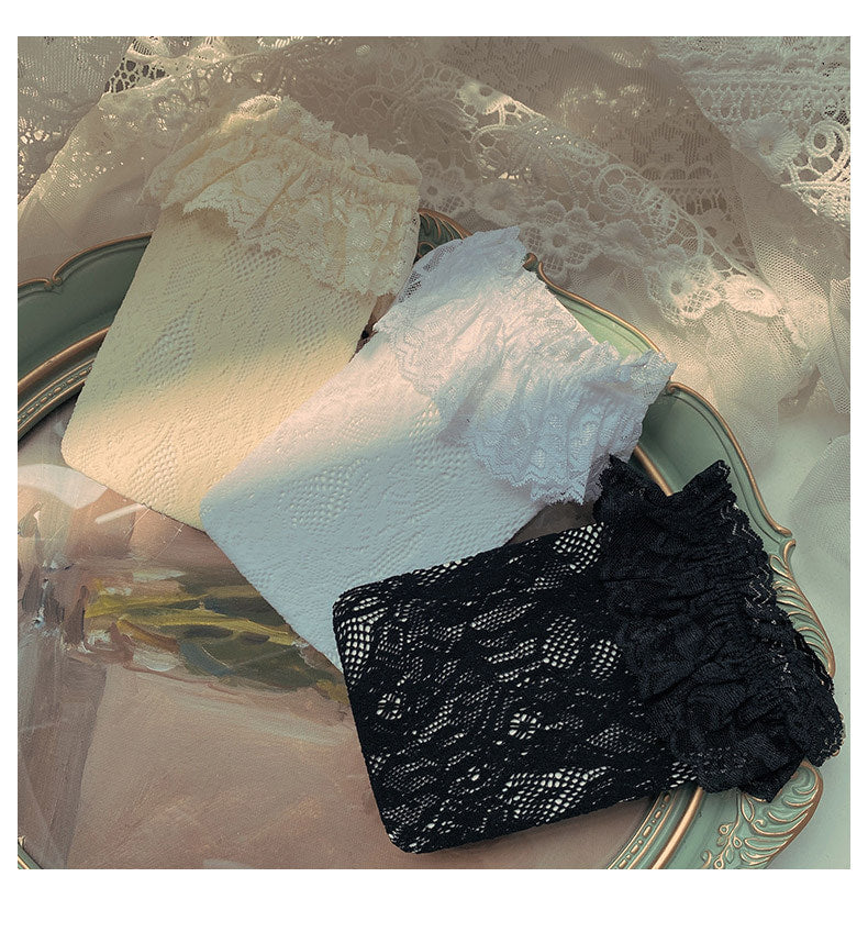 Sock Noble - Lace-trim slouch socks - Socks