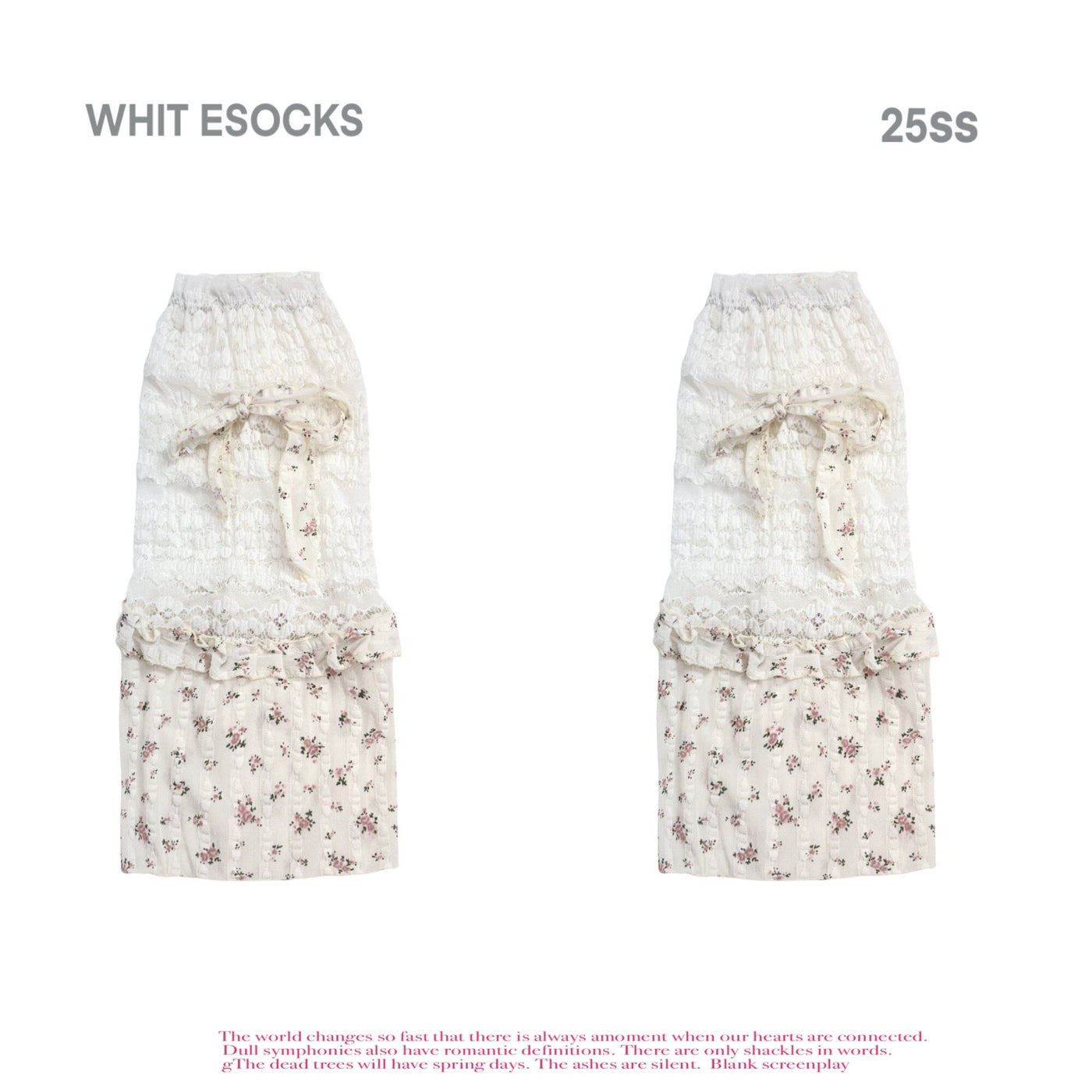 White Socks - Floral Lace - Mid-Calf Sock Covers