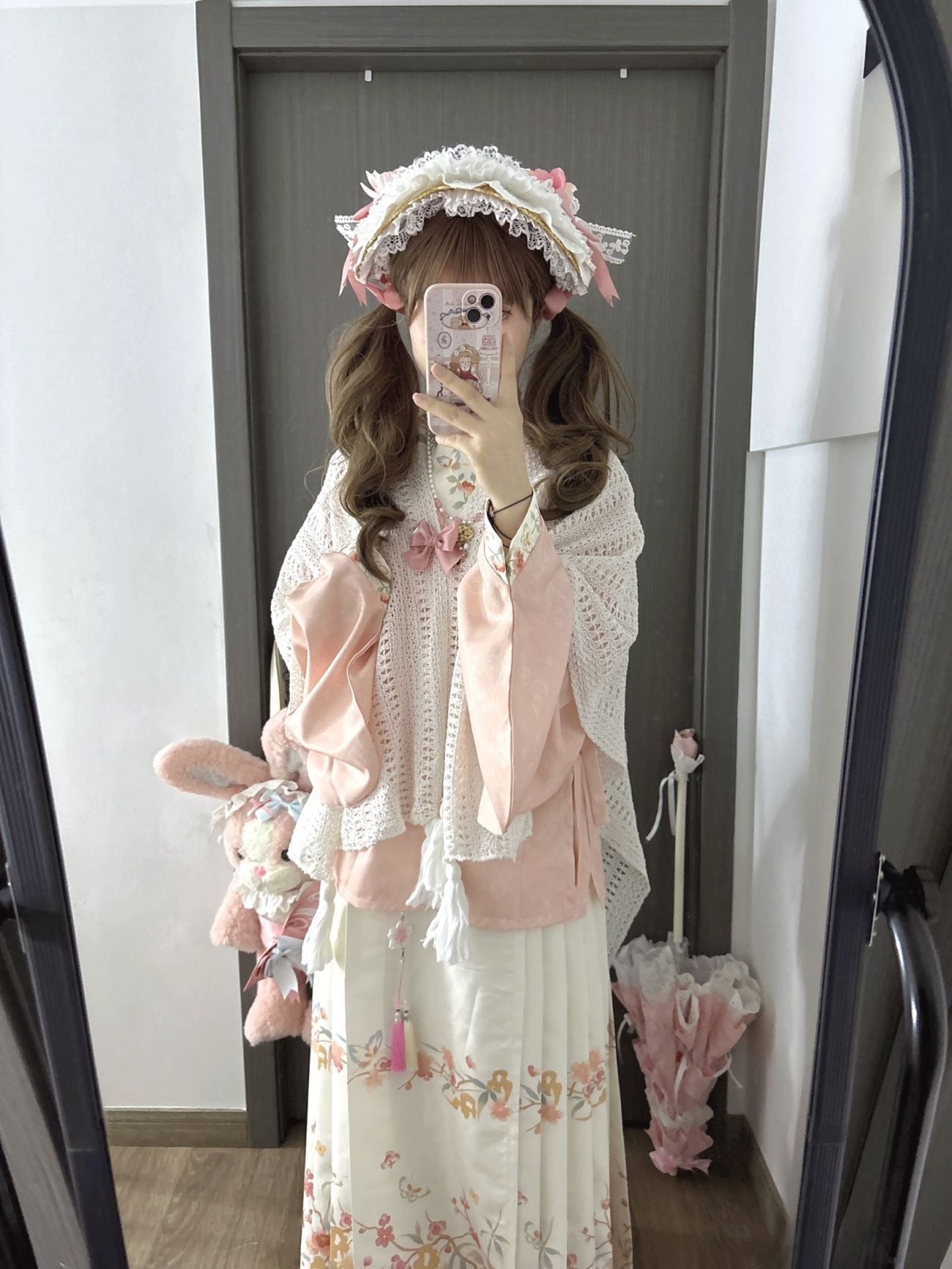 Creamy - Han-Yang Eclectic Ming-Style Hanfu Lolita Set - Sweet lolita