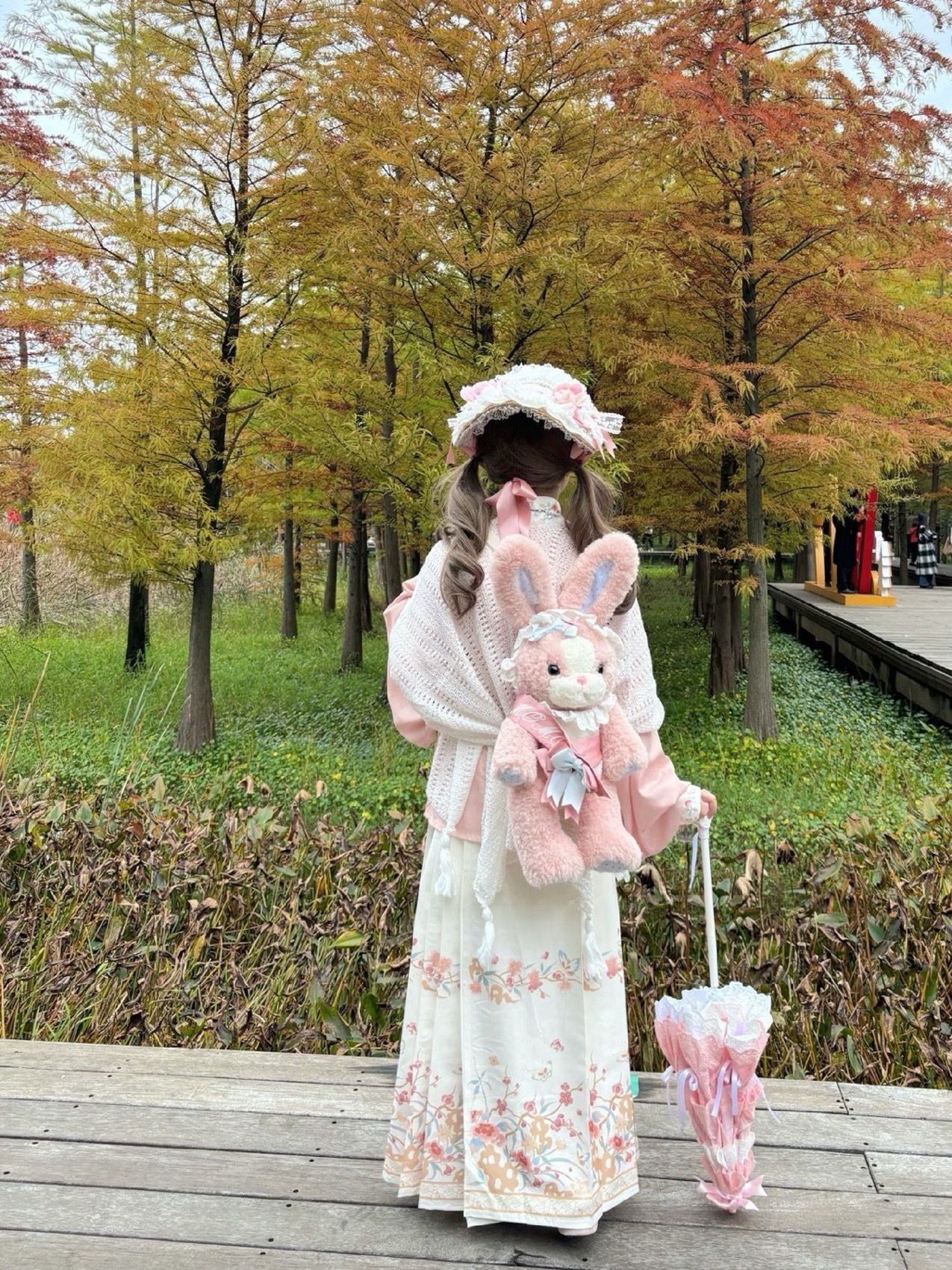 Creamy - Han-Yang Eclectic Ming-Style Hanfu Lolita Set - Sweet lolita