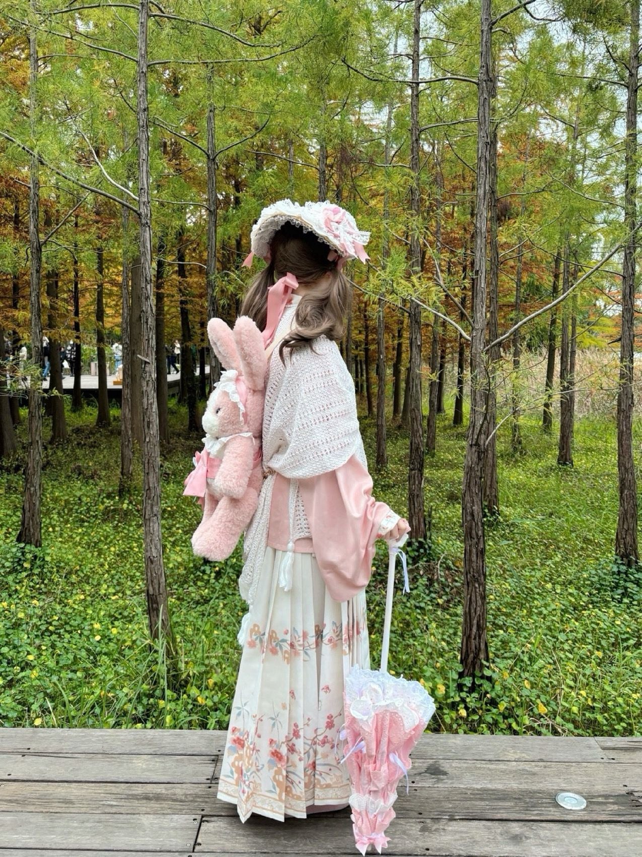 Creamy - Han-Yang Eclectic Ming-Style Hanfu Lolita Set - Sweet lolita