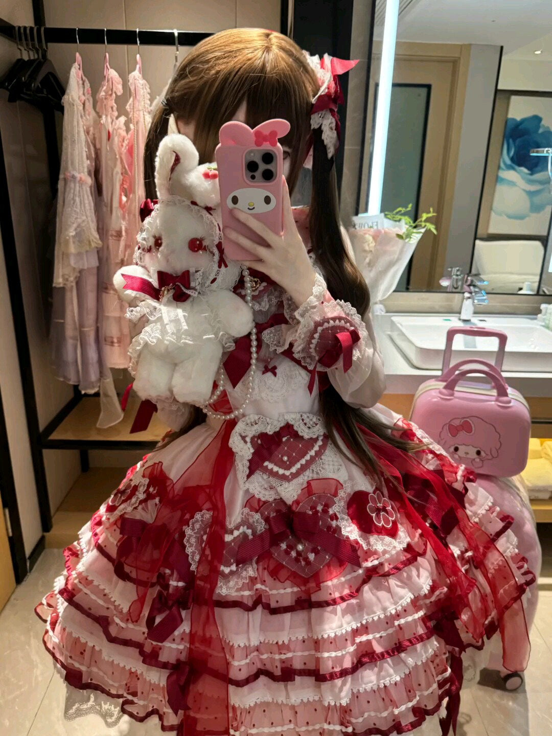 DreamHug Bear - Lolita Plush Rabbit Convertible Bag - Medium-sized
