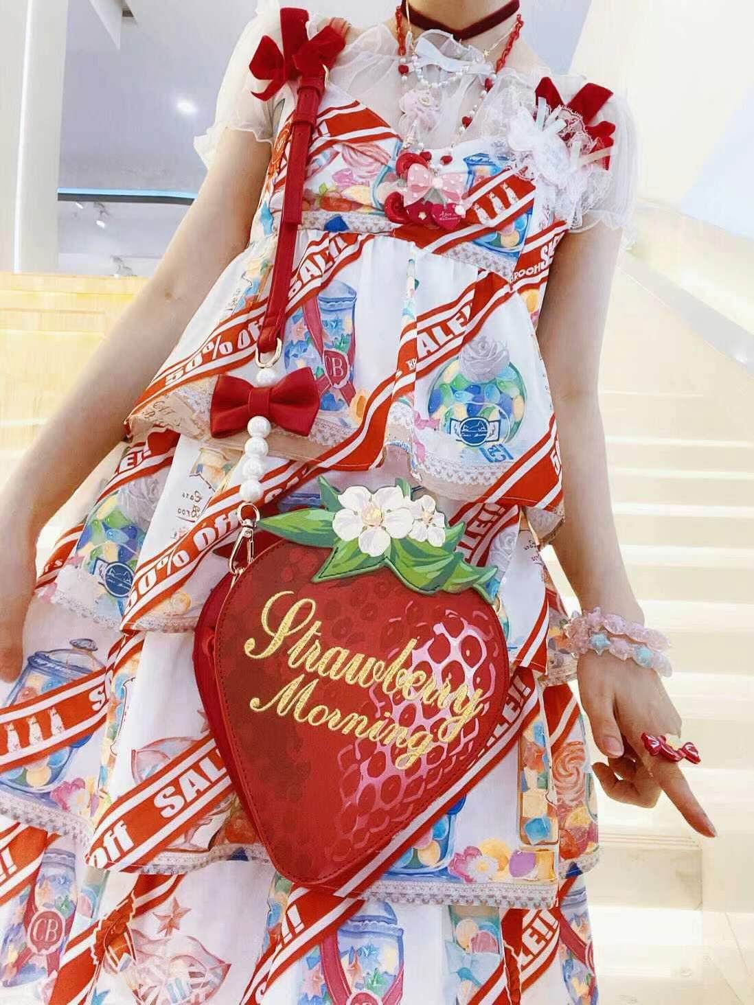 Morning Glory - Sweet Strawberry Lolita Bag - Individually Selectable Lolita