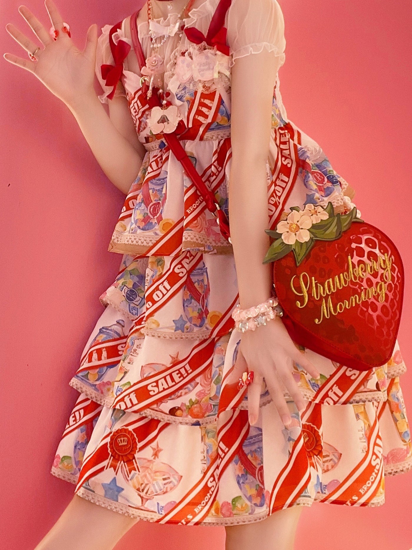 Morning Glory - Sweet Strawberry Lolita Bag - Individually Selectable Lolita