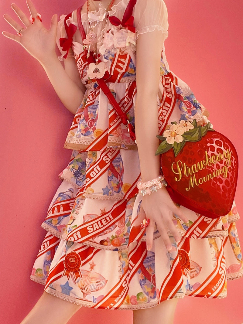 Morning Glory - Sweet Strawberry Lolita Bag - Individually Selectable Lolita