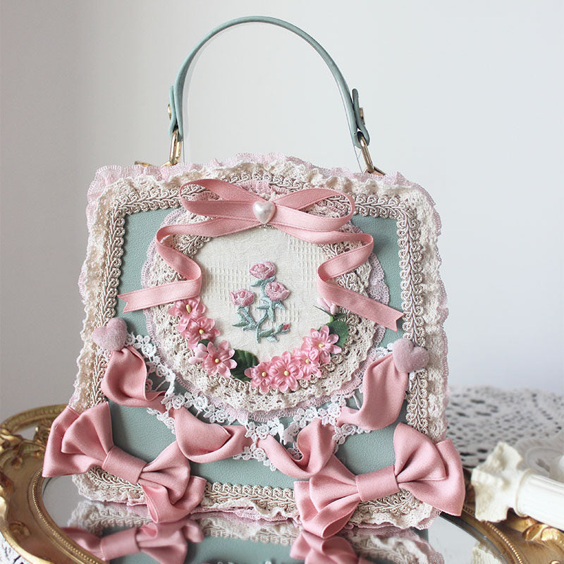 Deer Girl Handmade - Sweet Lolita Floral Lace Bag - Individually Selectable