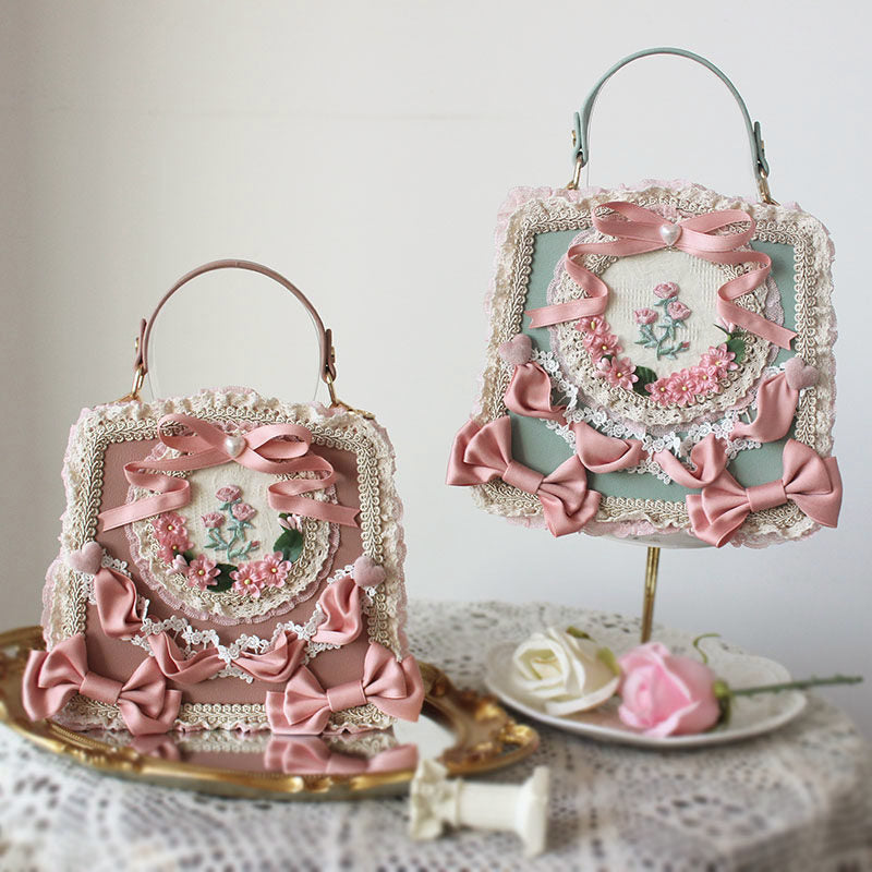 Deer Girl Handmade - Sweet Lolita Floral Lace Bag - Individually Selectable