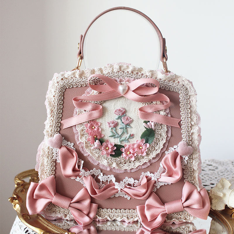 Deer Girl Handmade - Sweet Lolita Floral Lace Bag - Individually Selectable