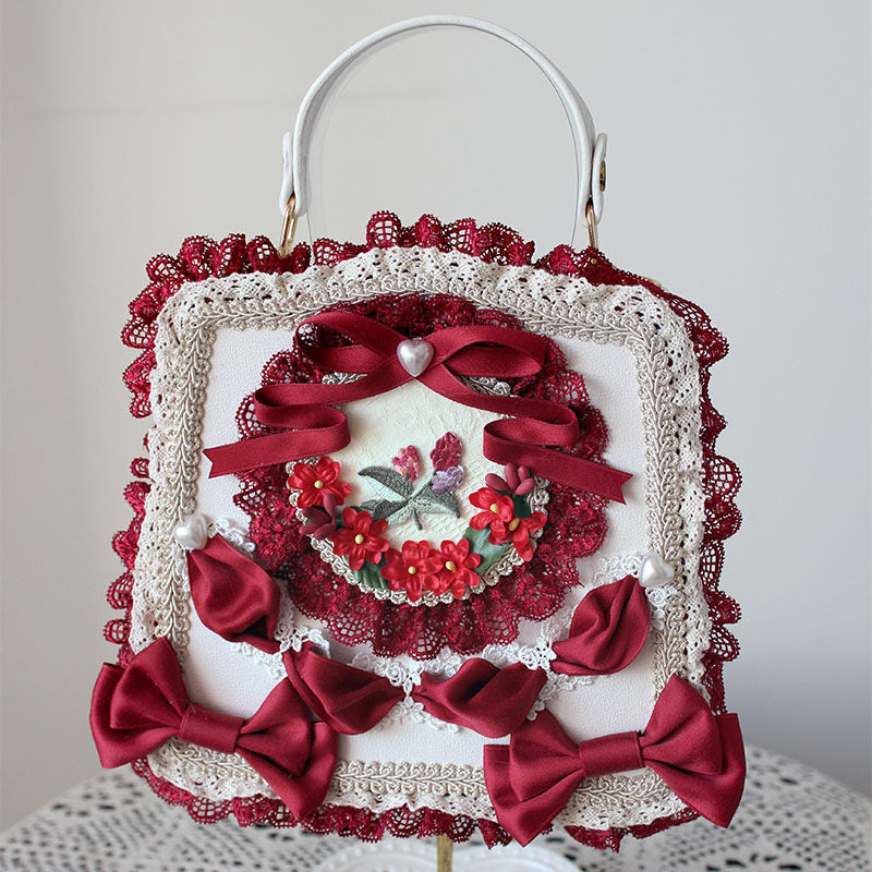 Deer Girl Handmade - Sweet Lolita Floral Lace Bag - Individually Selectable