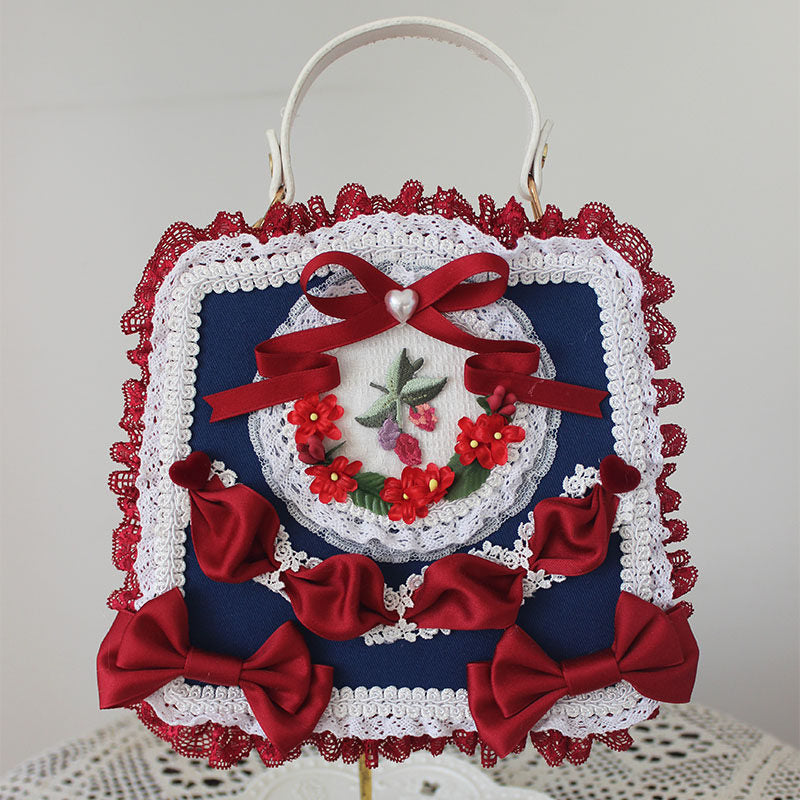 Deer Girl Handmade - Sweet Lolita Floral Lace Bag - Individually Selectable