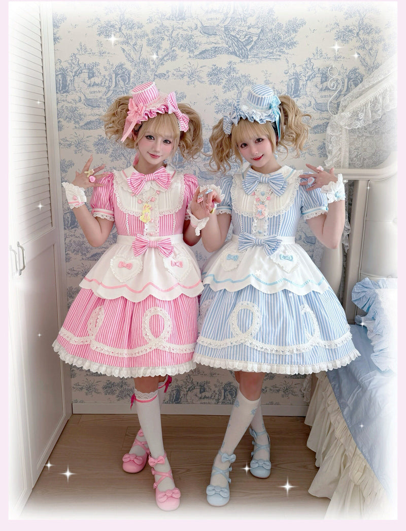 Tata Long Ear - Candy Shop Day Manager - Vintage-style Sweet Lolita