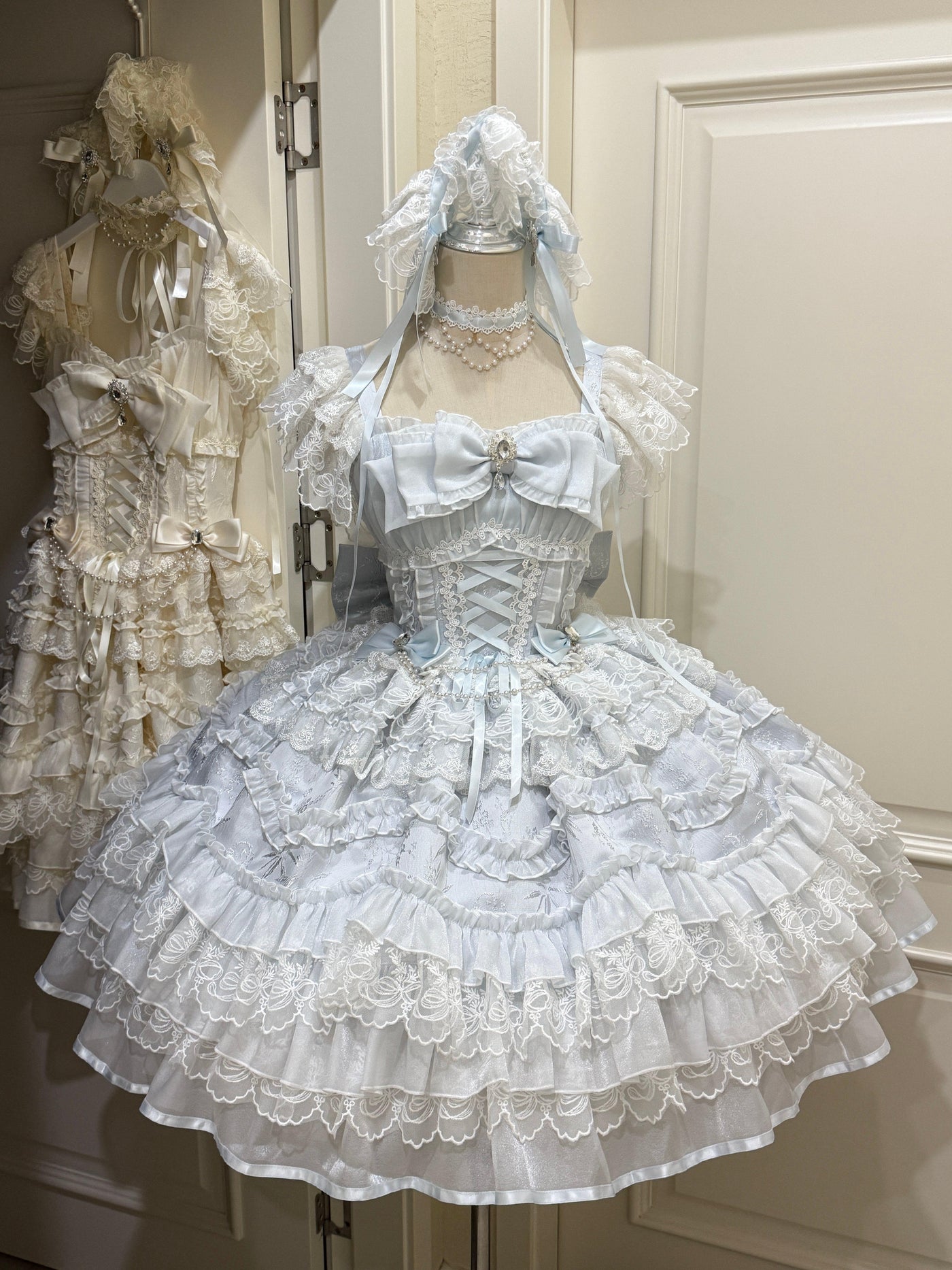 White Sugar Girl - Eternal Vow - Sweet lolita JSK with fitted corset