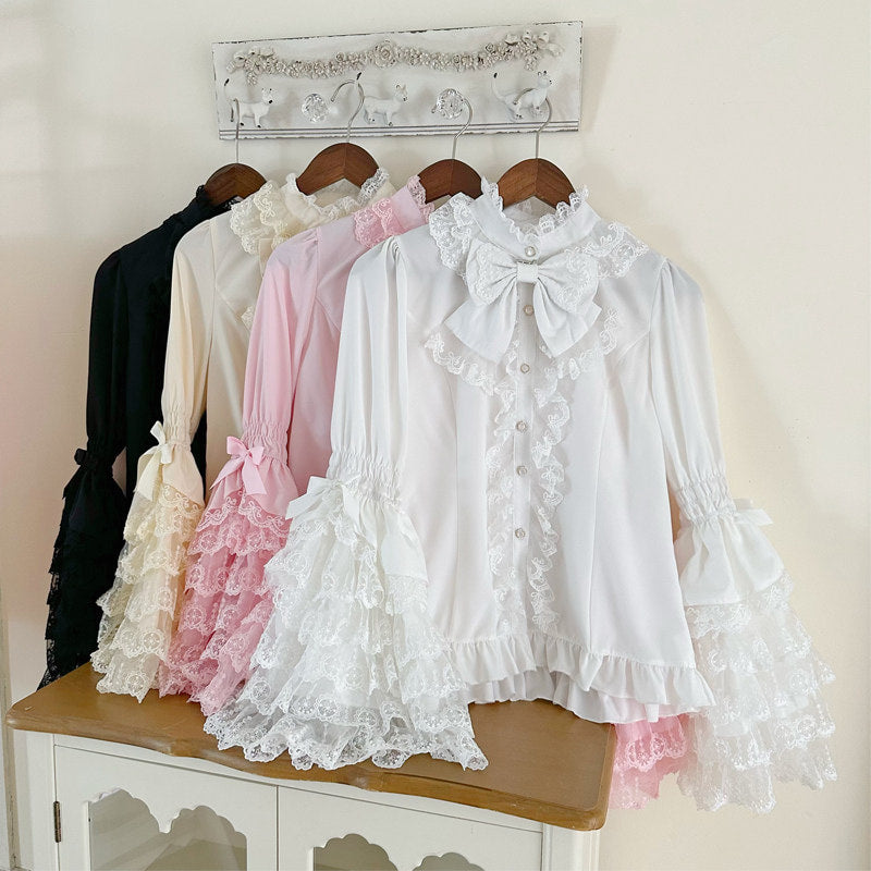 Hanguliang - Heartbeat of Love - Sweet Lolita tiered lace JSK
