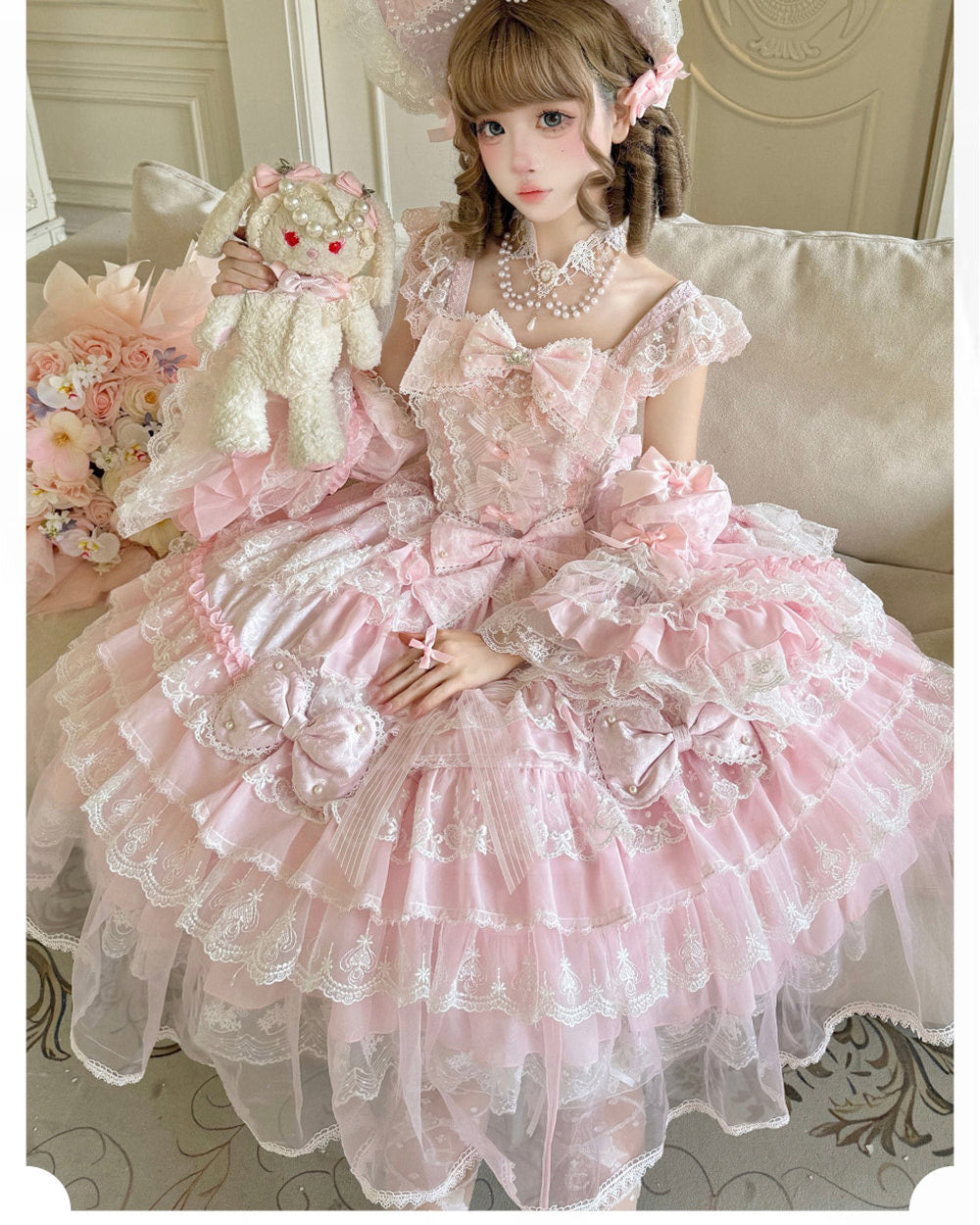 Pear Island Tea - Overture of Spring - Sweet lolita jumper skirt