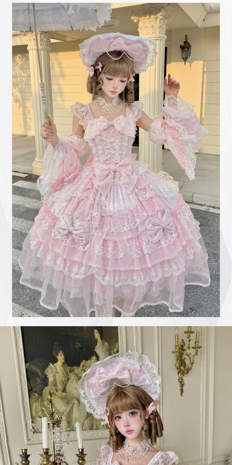 Pear Island Tea - Overture of Spring - Sweet lolita jumper skirt