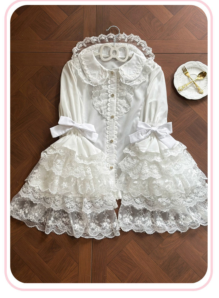 Jelly Girl - Princess Sleeve - Bell-Cuff Blouse