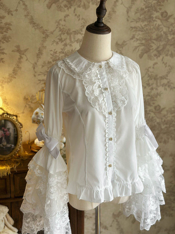 Jelly Girl - Princess Sleeve - Bell-Cuff Blouse