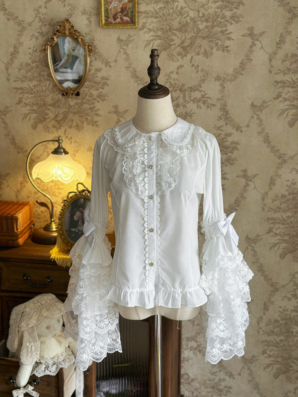 Jelly Girl - Princess Sleeve - Bell-Cuff Blouse