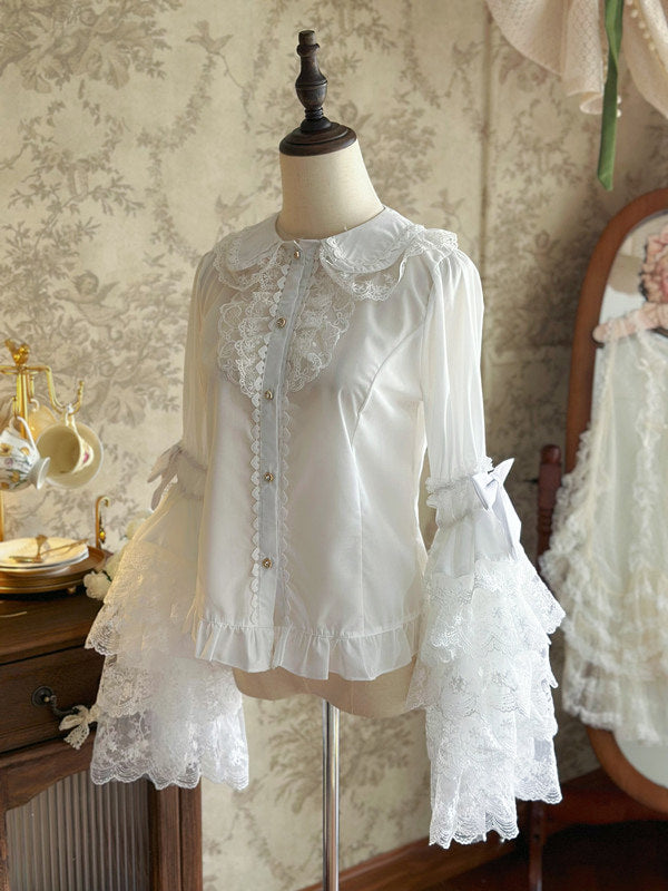Jelly Girl - Princess Sleeve - Bell-Cuff Blouse