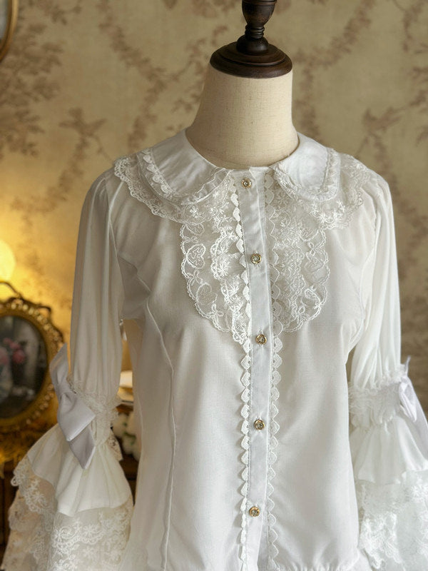 Jelly Girl - Princess Sleeve - Bell-Cuff Blouse