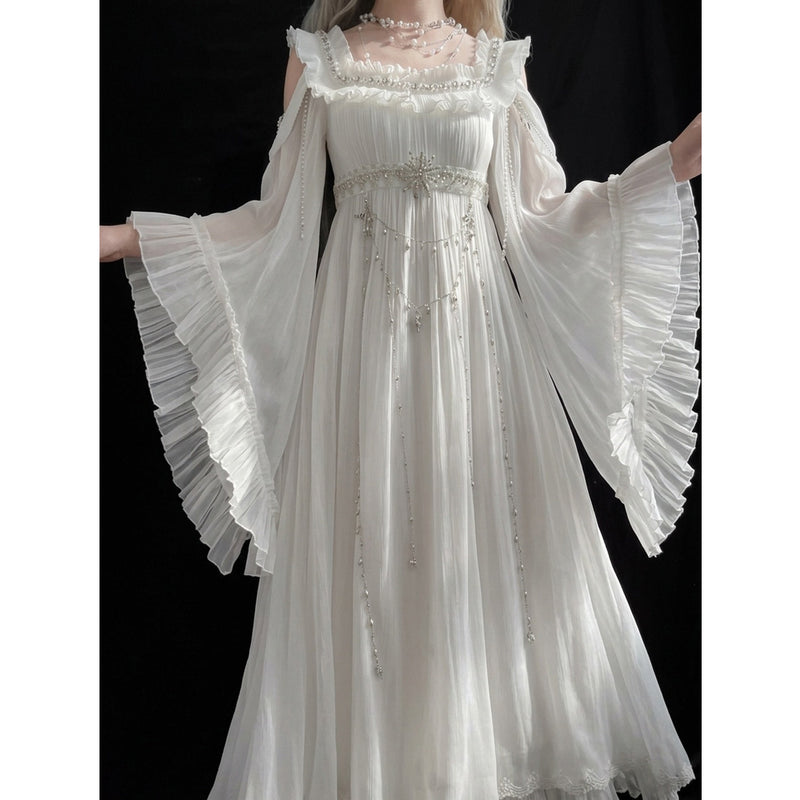 Creamy - Empire Lolita - White off-shoulder Empire Lolita OP