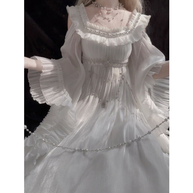Creamy - Empire Lolita - White off-shoulder Empire Lolita OP