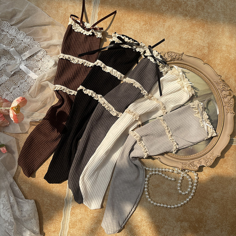 Sock Noble - Y2K Elegant - Three-Tier Lace Trim Socks