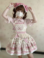 Bretelles rose framboise + Drapeau rose framboise + Bandeau rose framboise / Taille unique
