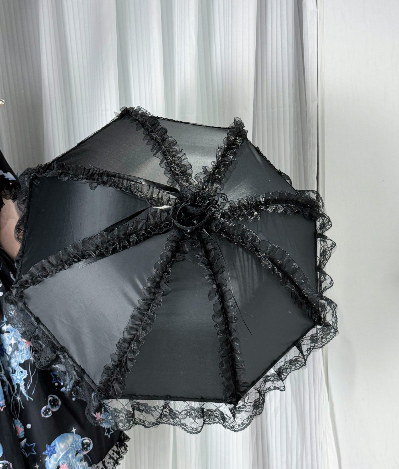 Fantasy Doll - Lace Trim - Ribbon Parasol