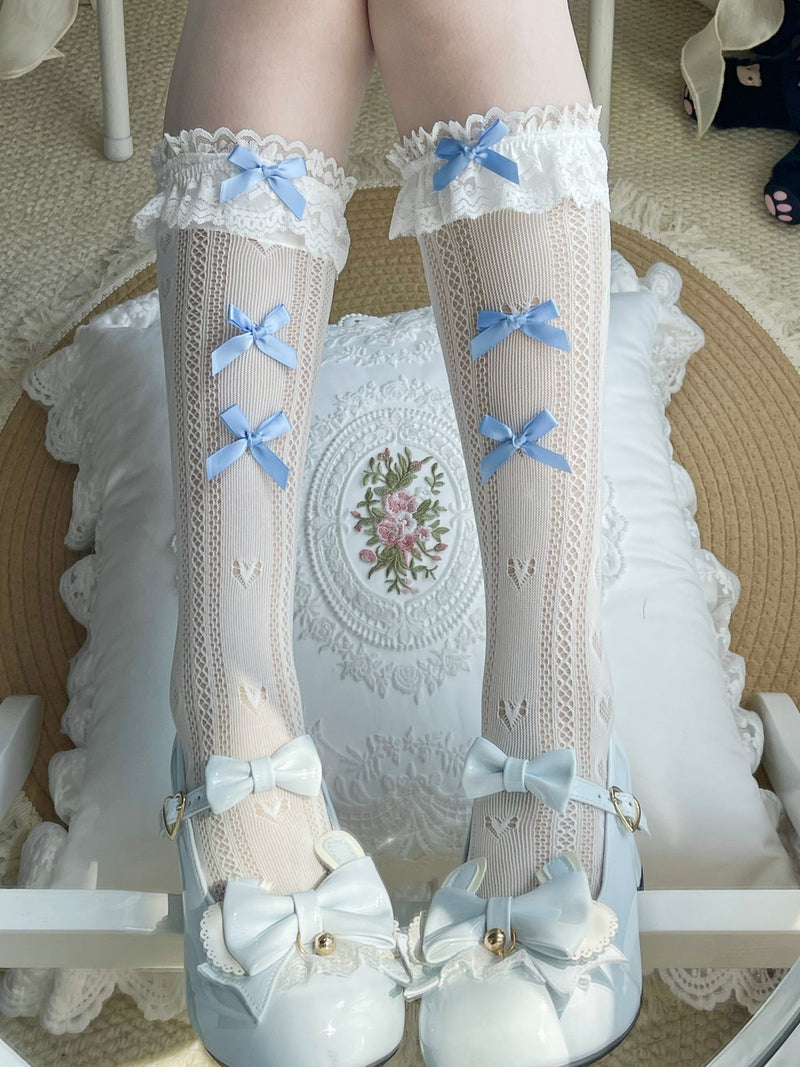 Fantasy Doll - Sweet Lolita - Calf socks with scalloped lace