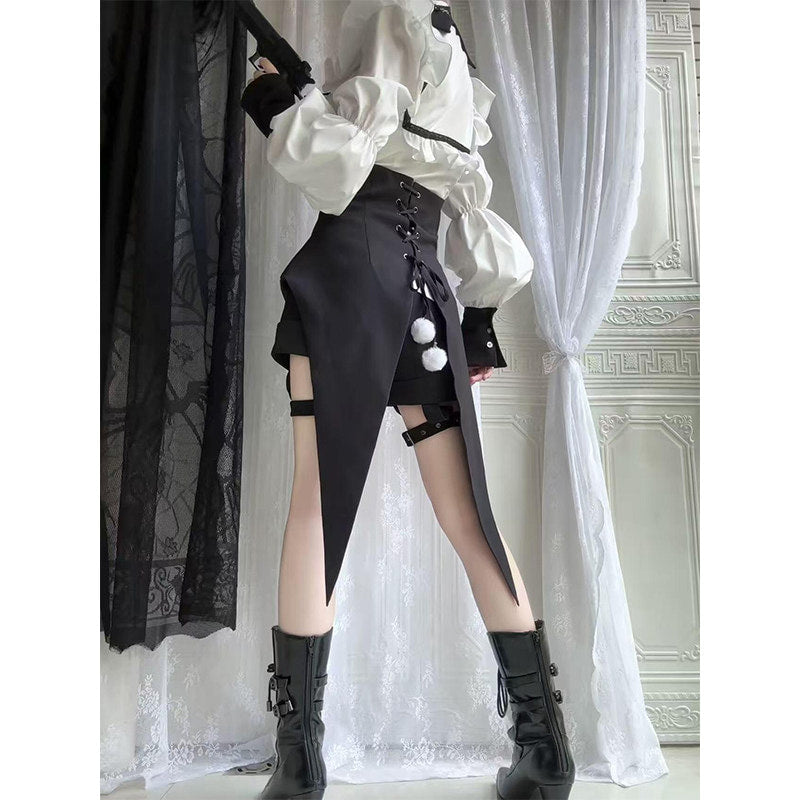 Creamy - Gothic Prince - Three-Piece Shirt, Vest and Shorts Set