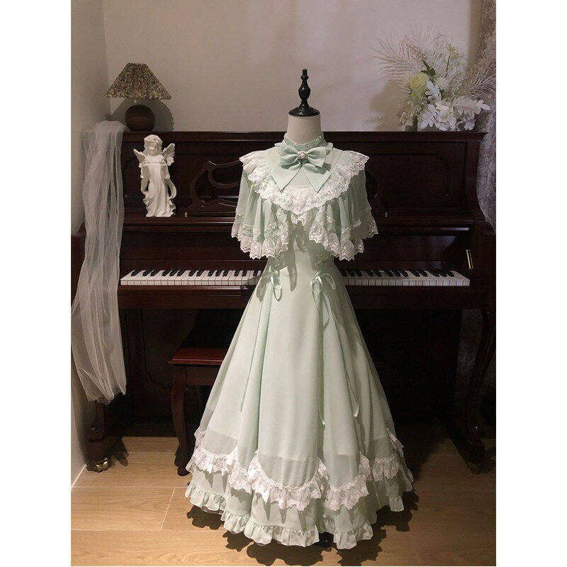 Creamy - Sweet Lolita OP - Mint green one-piece Lolita dress