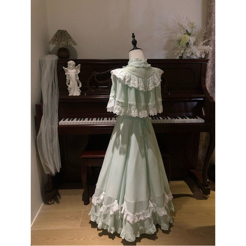 Creamy - Sweet Lolita OP - Mint green one-piece Lolita dress