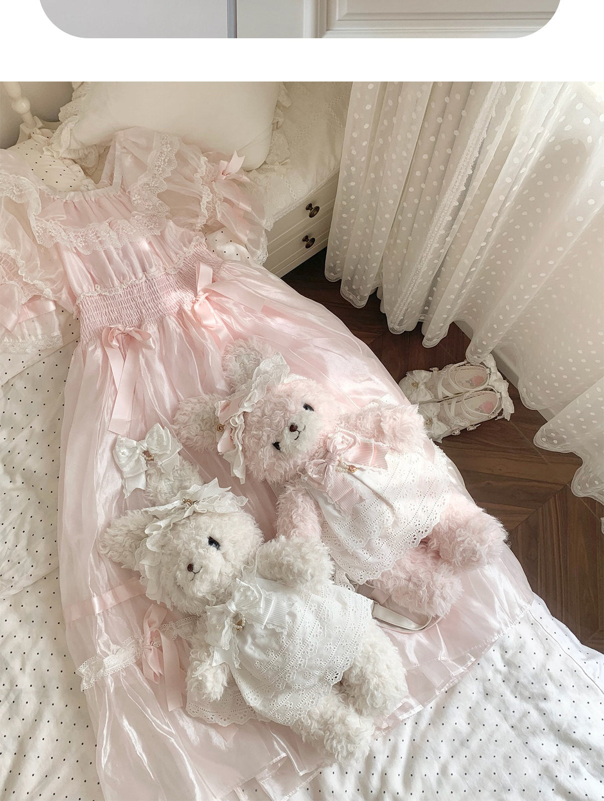sheeppuff - Plush Rabbit Doll Lace Bag - Individually Selectable Lolita