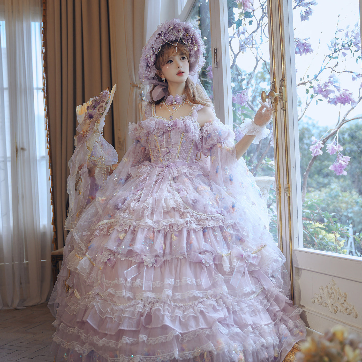 Cat Fairy - Princess on the Run - Lilac formal lolita JSK