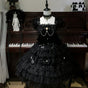 Black JSK + black tail wings / S