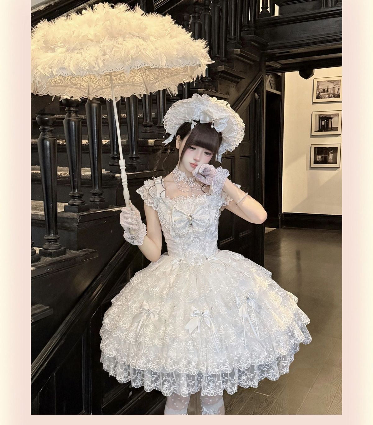 Confession Sweetheart - Light Feather Slumber - Tiered ruffle Sweet