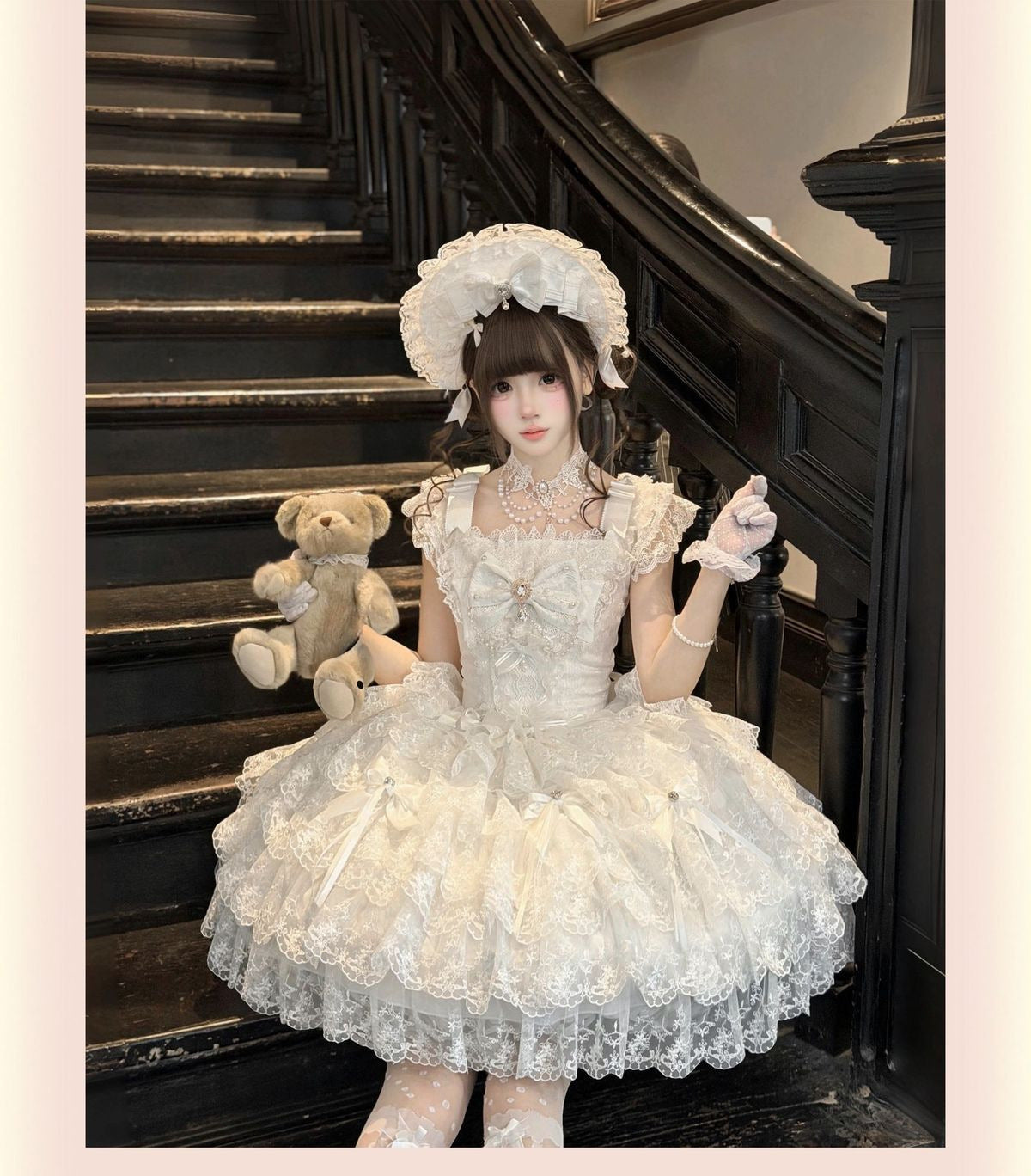 Confession Sweetheart - Light Feather Slumber - Tiered ruffle Sweet