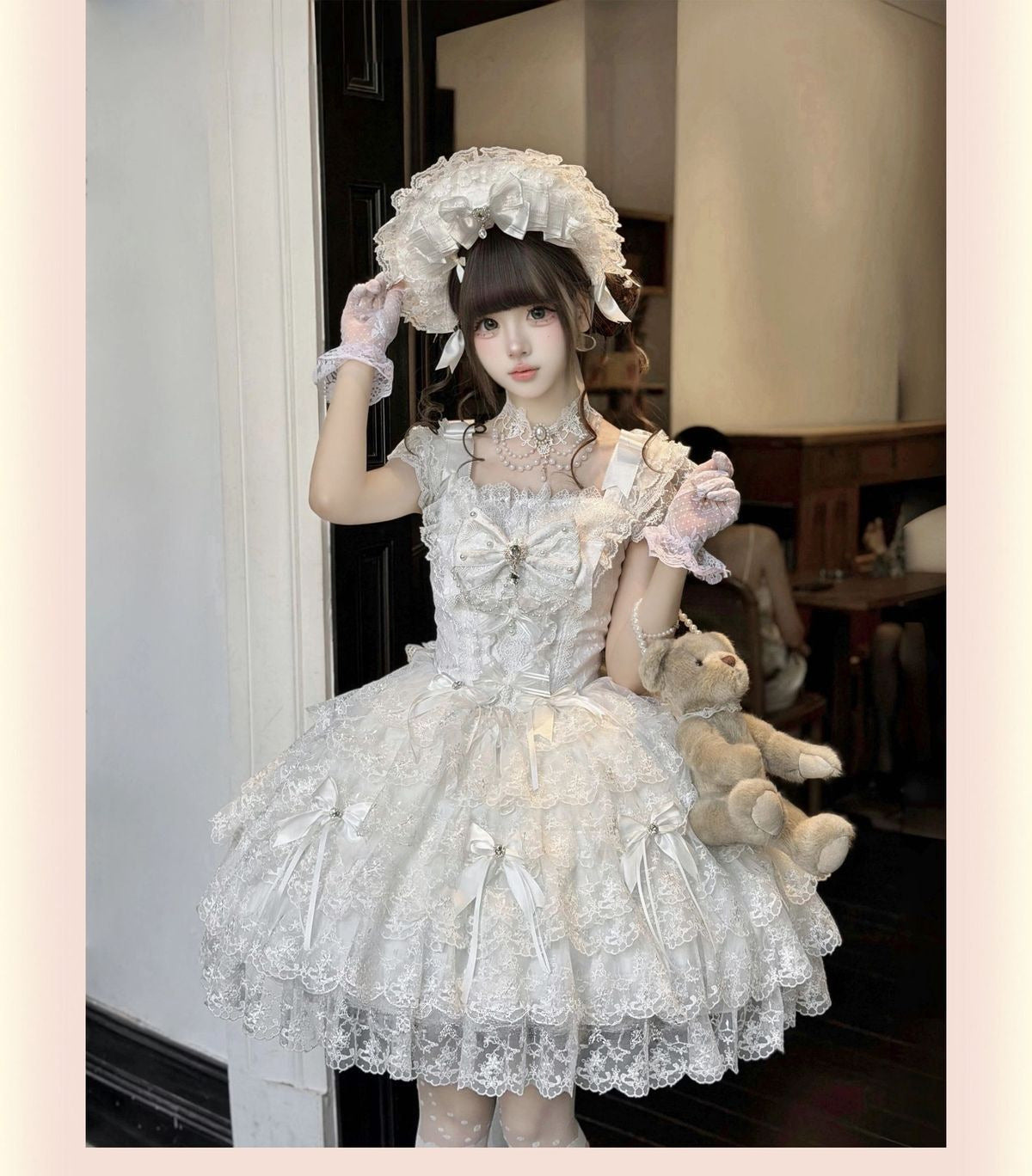 Confession Sweetheart - Light Feather Slumber - Tiered ruffle Sweet