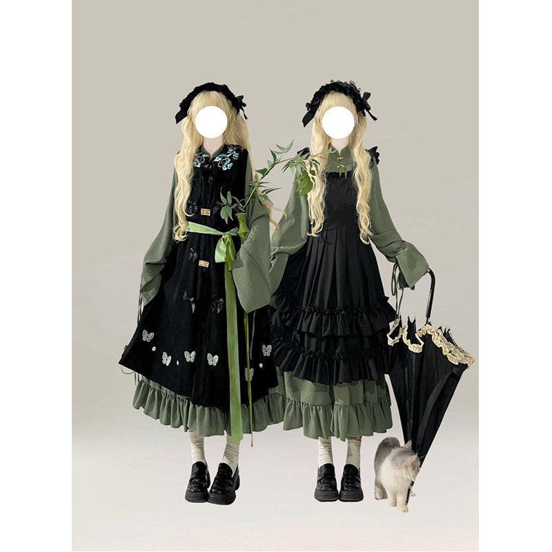 Creamy - Han-Yang Fusion Ming-Style Bijia Lolita Dress - Layered