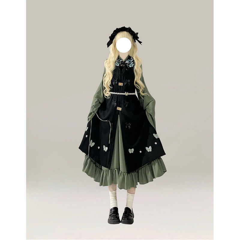 Creamy - Han-Yang Fusion Ming-Style Bijia Lolita Dress - Layered