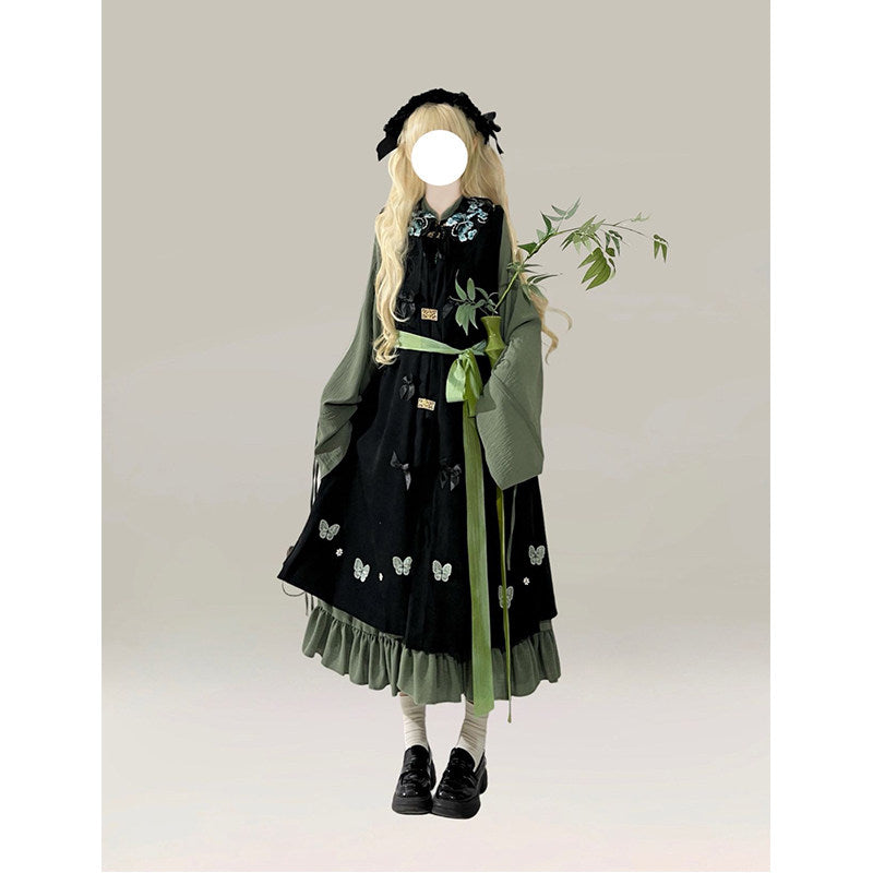 Creamy - Han-Yang Fusion Ming-Style Bijia Lolita Dress - Layered