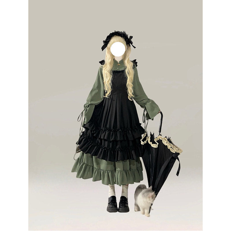 Creamy - Han-Yang Fusion Ming-Style Bijia Lolita Dress - Layered