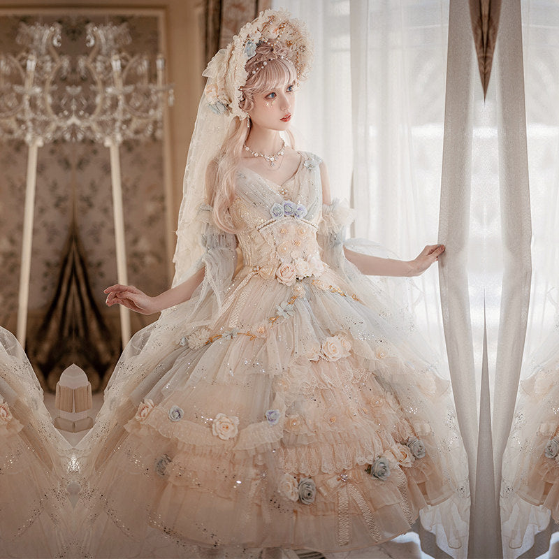 Cat Fairy - Spirit of the Flower God - Lolita jumper skirt (JSK)