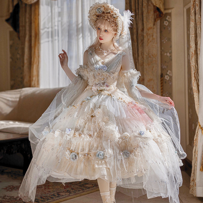 Cat Fairy - Spirit of the Flower God - Lolita jumper skirt (JSK)