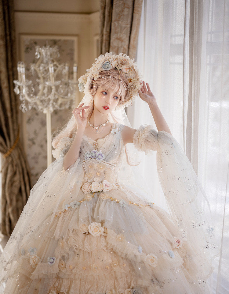 Cat Fairy - Spirit of the Flower God - Lolita jumper skirt (JSK)