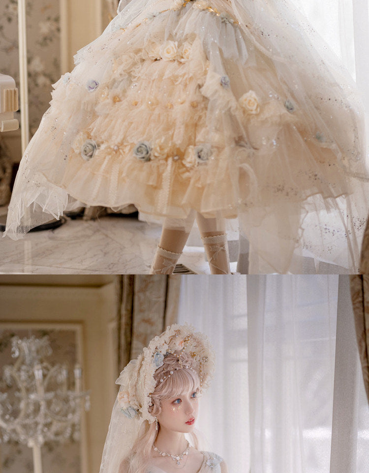 Cat Fairy - Spirit of the Flower God - Lolita jumper skirt (JSK)
